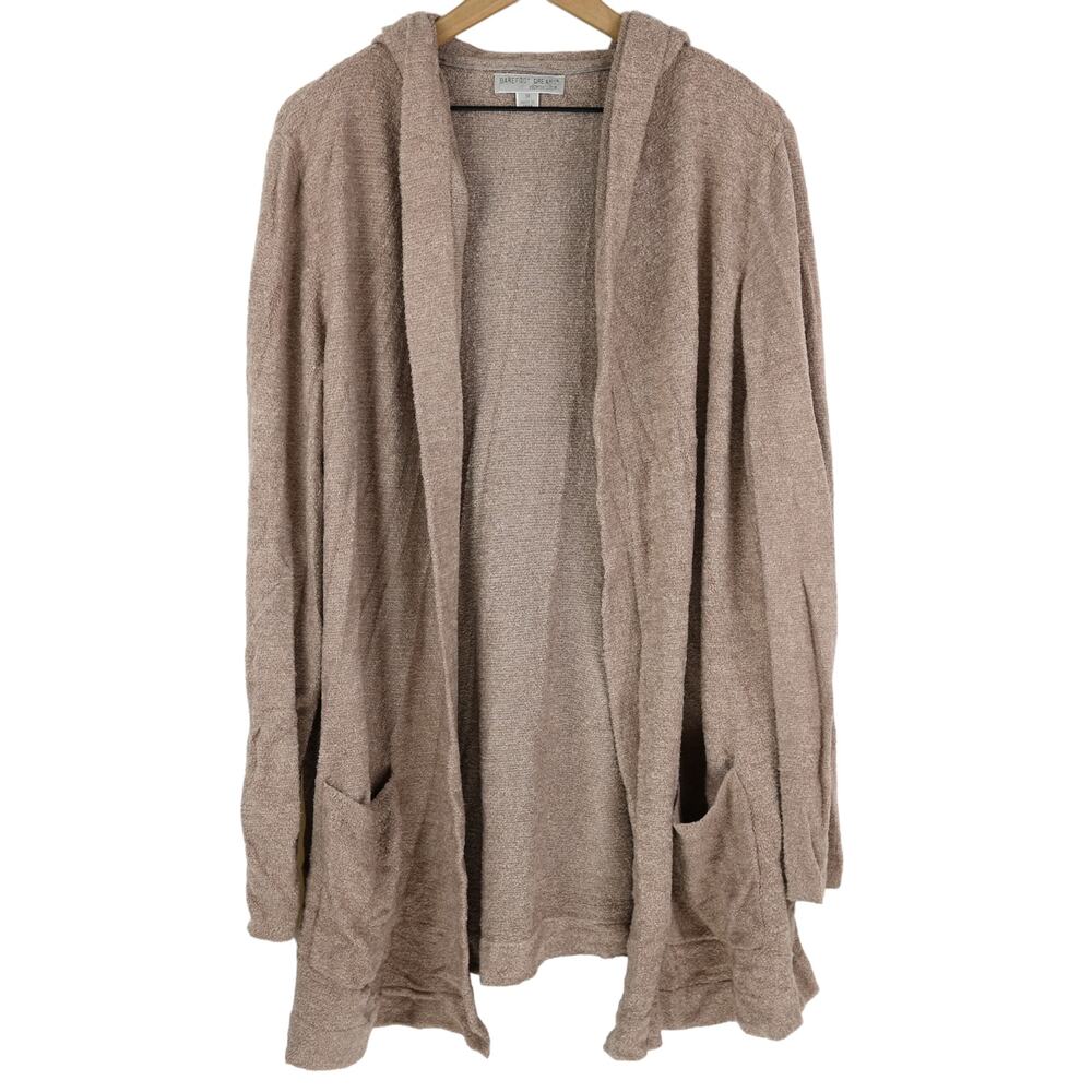 Barefoot Dreams Cozy Chic Lite Hooded Resort Cardigan, 1X